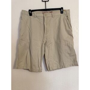 Perry Ellis America Weathered Twill Relaxed Fit Khaki Shorts Mens Size 38 New